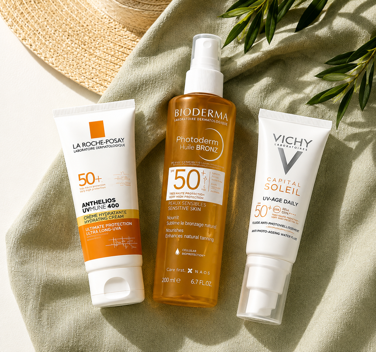 Protection solaire SPF50+ des grandes marques